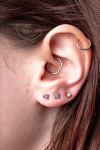 Rachel Reid Mini Birthstone Stud Earring | Amethyst 