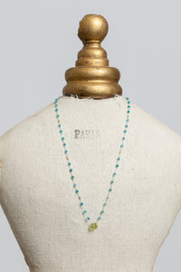 Gemstone Necklace | Apatite & Peridot