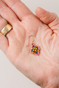Leona Drop Beaded Earring | Miguel Ases