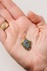 Manon Drop Beaded Earring | Miguel Ases