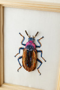 Trovelore Eucyrtus Glorious Beetle Beaded Art Cadeau