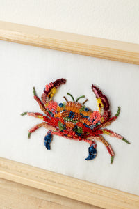 Trovelore Spiny Hands Crab Beaded Art Cadeau