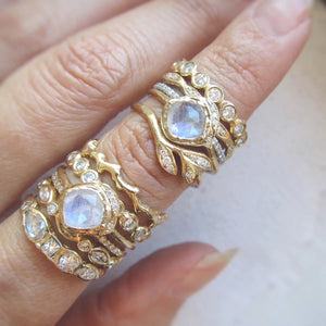  Misa Jewelry Mini Cove Moonstone Ring