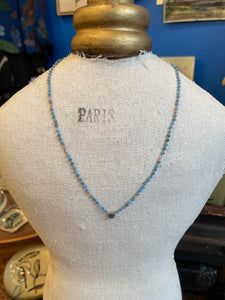 Gemstone Necklace | Apatite & London Blue Topaz