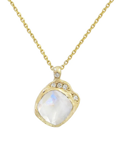 Misa Jewelry Mini Cove Moonstone Necklace