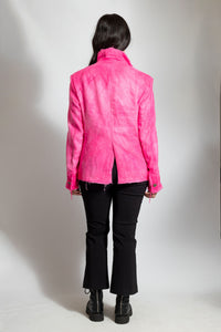 Imp of The Perverse Hand Dyed Blazer | Pink Cloud