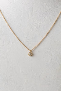 AILI Jewelry White Diamond Prong Necklace