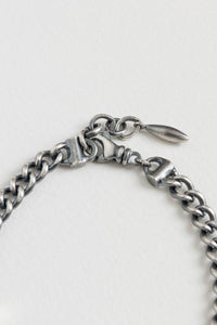 Rene Escobar Inc. Chantal ID Bracelet | Sterling Silver | Black Diamonds