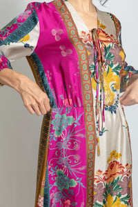 Pierre-Louis Mascia Bouquet Silk Dress |Size Small