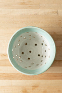Handmade Berry Bowl With Saucer | Aqua