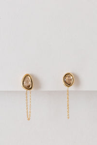 AILI Jewelry Rose Cut Diamond Chain Earrings