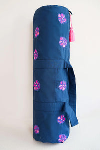 Nimo With Love Navy Organic Cotton Yoga Mat Bag | Cadeau