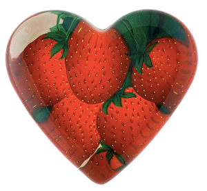 Decoupage Glass Dome Paperweight | Heart Charm