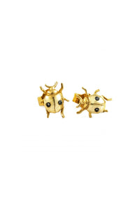 Alex Monroe Ladybug Stud Earrings