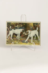 John Derian Fox Terriers Glass Mini Tray | 6.5" x 4.5" Cadeau