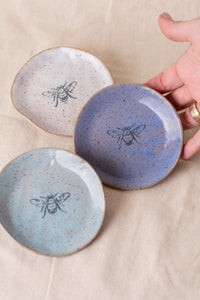 Mini Plate Stoneware Pottery | Bee