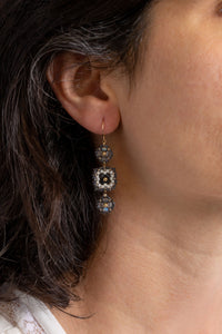 Charlotte Drop Beaded Earring | Miguel Ases
