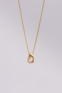 Page Sargisson 18KT Gold Necklace with Calibrated Pear Sapphire